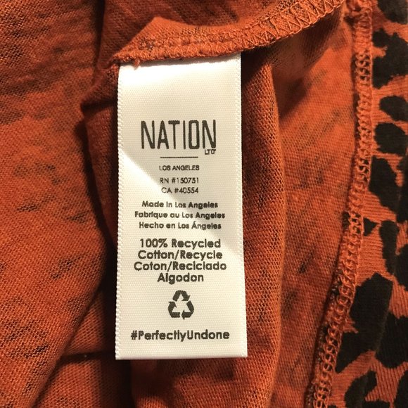 Nation LTD Birkin Cheetah Tank Top, Size L - Picture 4 of 5